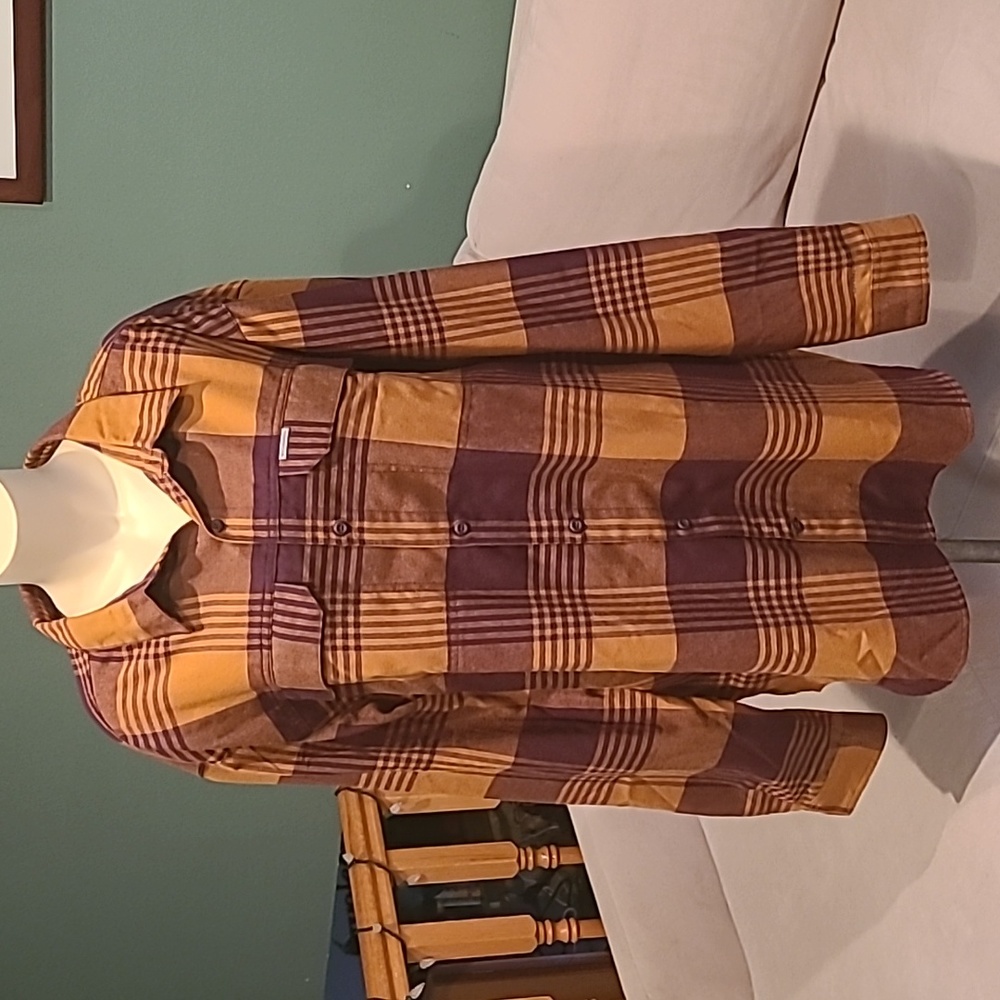Columbia Men’s Silver Ridge 2.0 Flannel, Burnt Amber Buffalo Check